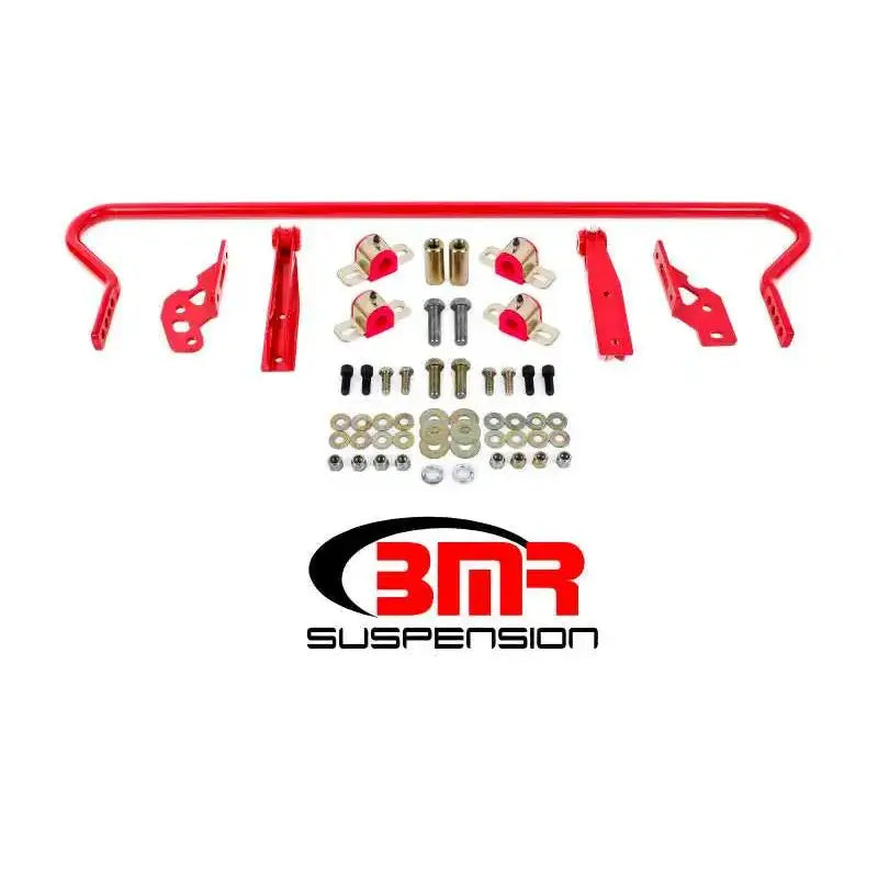 BMR Suspension BMR 11-14 S197 Mustang Rear Hollow 25mm Adj. Sway Bar Kit w/ Bushings - Red