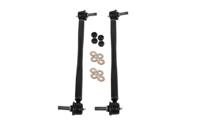 Black sway bar end links with hardware for 5th Gen Camaro front sway bar upgrade
