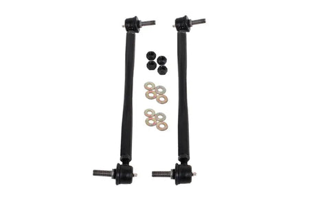 Black sway bar end links with hardware for 5th Gen Camaro front sway bar upgrade