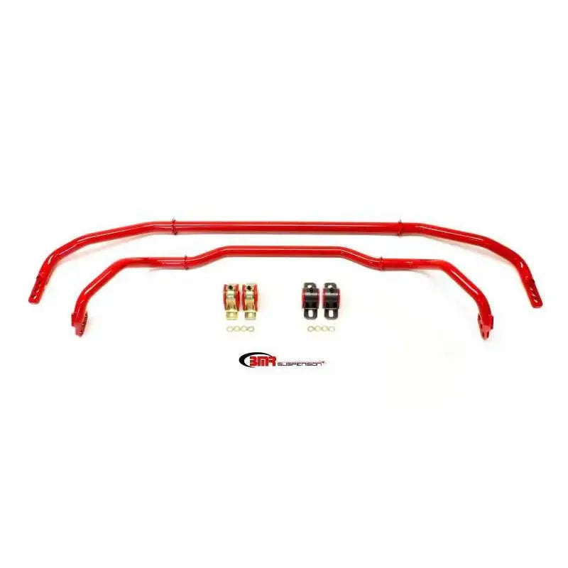 BMR Suspension BMR 13-15 5th Gen Camaro Front & Rear Sway Bar Kit w/ Bushings - Red