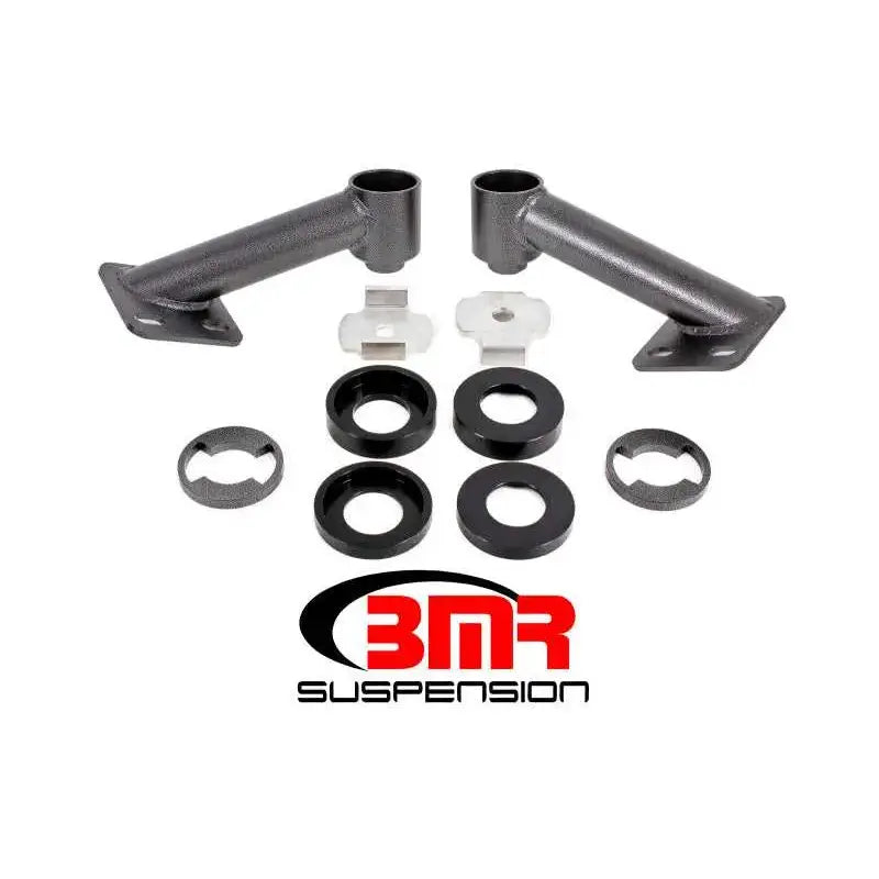 BMR Suspension BMR 15-17 S550 Mustang Cradle Bushing Lockout Kit - Black Hammertone