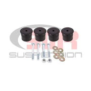 BMR Suspension BMR 15-17 S550 Mustang Differential Bushing Kit (Aluminum) - Black