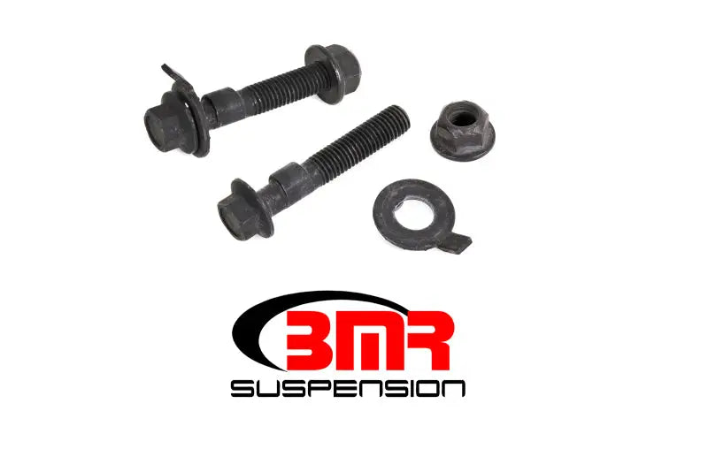 BMR 15-17 S550 Mustang Front Camber Bolts (2.5 Degree Offset) in black finish, featuring high-strength steel construction for precise alignment, Truck & Automotive, AVADA - Best Sellers