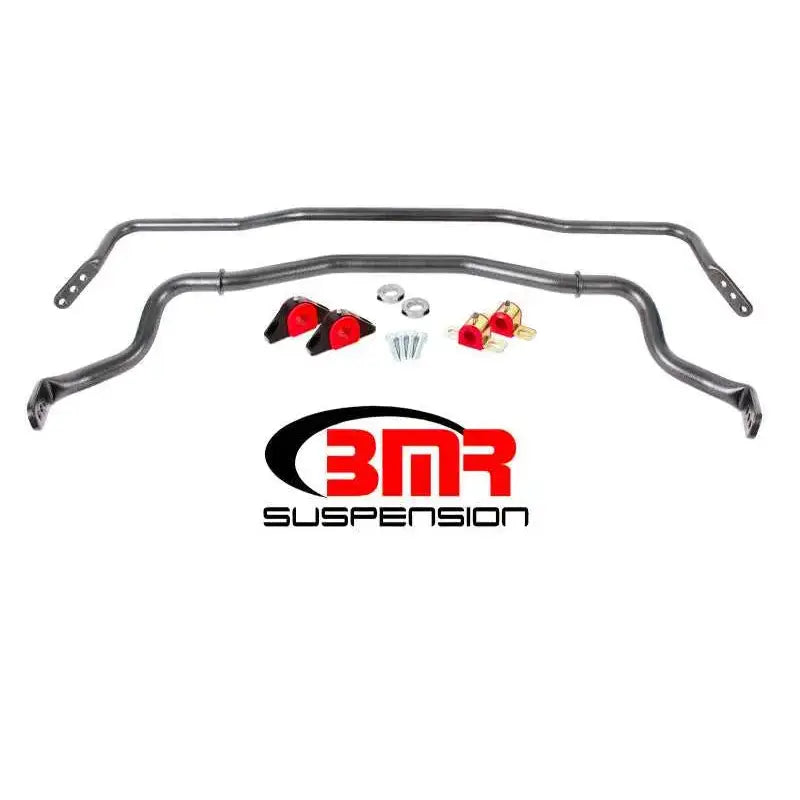 BMR Suspension BMR 15-17 S550 Mustang Front & Rear Sway Bar Kit w/ Bushings - Black Hammertone