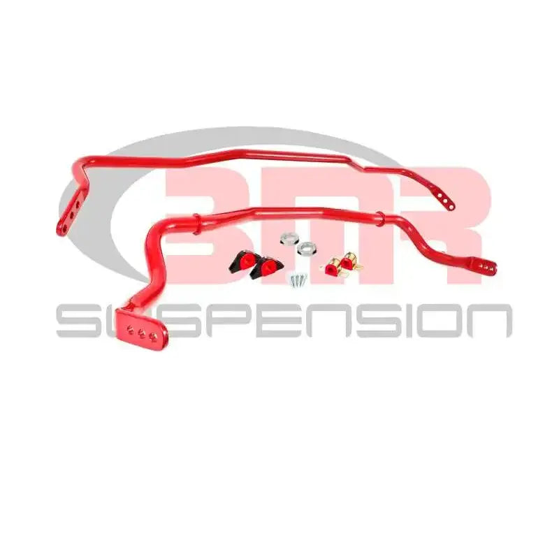BMR Suspension BMR 15-17 S550 Mustang Front & Rear Sway Bar Kit w/ Bushings - Red
