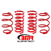 BMR Suspension BMR 15-17 S550 Mustang Performance Version Lowering Springs (Set Of 4) - Red