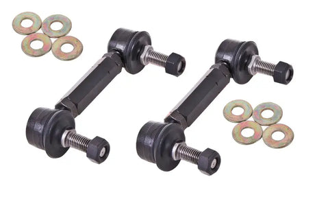 Two sway bar end links with washers for BMR 15-17 S550 Mustang sway bar upgrade