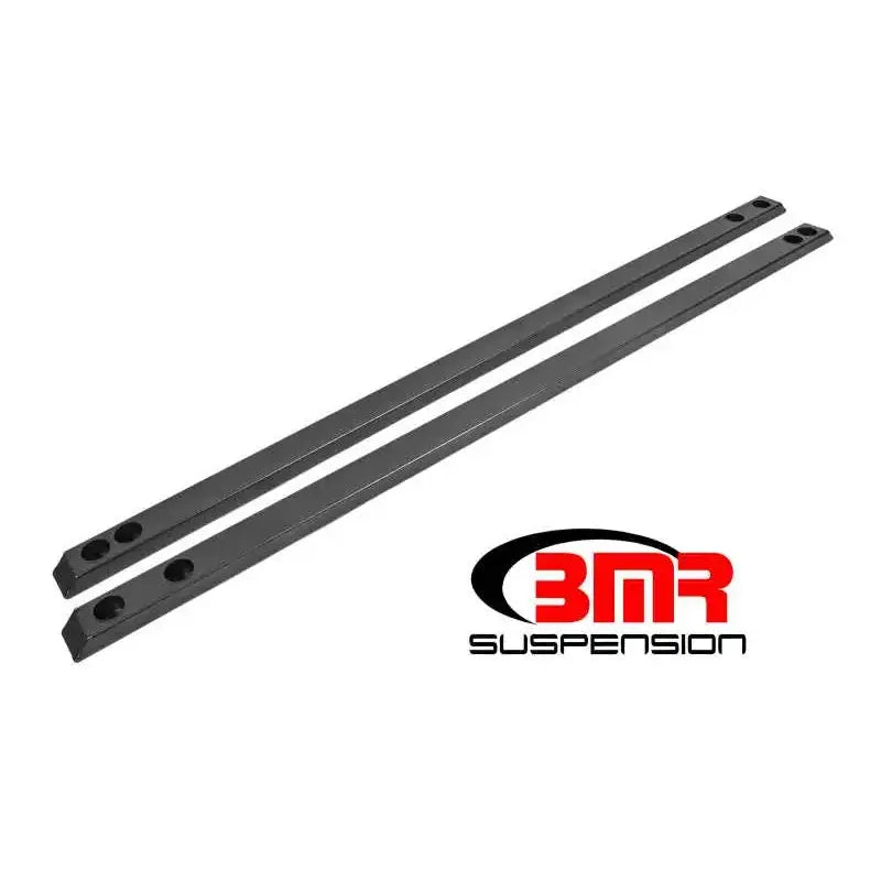 BMR Suspension BMR 15-17 S550 Mustang Super Low Profile Chassis Jacking Rails - Black Hammertone