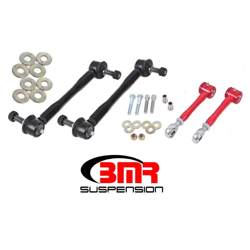 BMR 16-17 6th Gen Camaro Front and Rear Sway Bar End Link Kit - Red - Truck & Automotive
