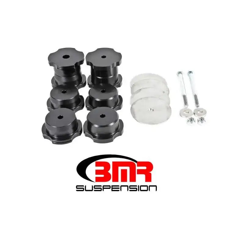 BMR Suspension BMR 16-17 6th Gen Camaro Rear Cradle Bushing Kit (Delrin) - Black