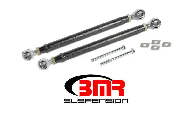 BMR Suspension BMR 16-17 6th Gen Camaro Rear Double Adj. Rod Ends Toe Rods - Black Hammertone