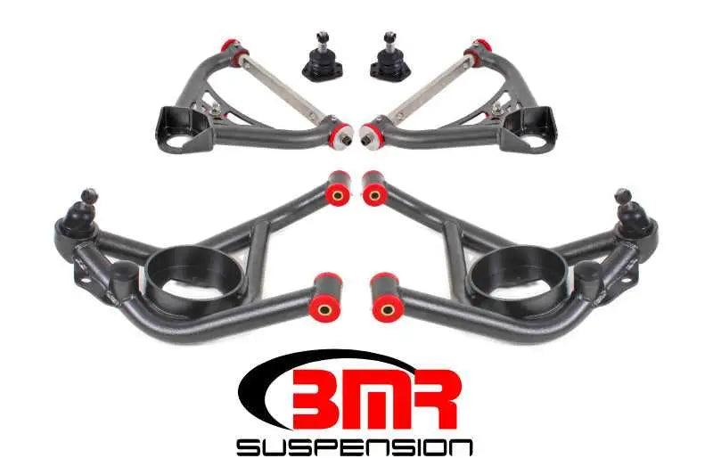 BMR Suspension BMR 70-81 2nd Gen F-Body Upper And Lower A-Arm Kit - Black Hammertone