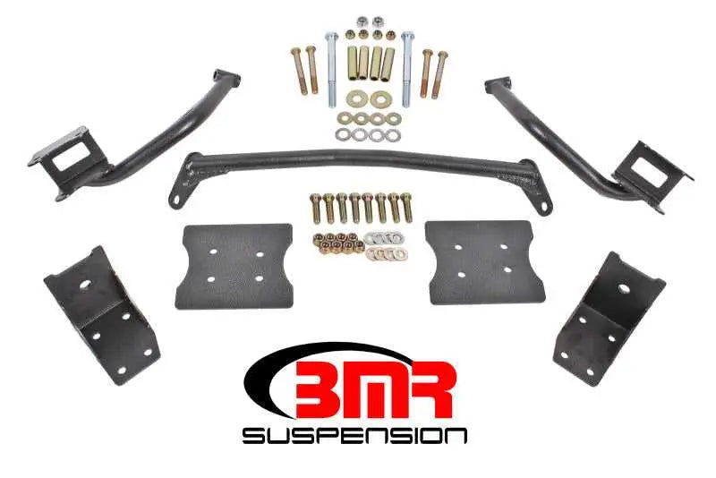 BMR Suspension BMR 79-04 Fox Mustang Torque Box Reinforcement Plate Kit(TBR005H And TBR003H) - Black Hammertone