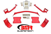 BMR Suspension BMR 79-04 Fox Mustang Torque Box Reinforcement Plate Kit(TBR005R And TBR003R) - Red
