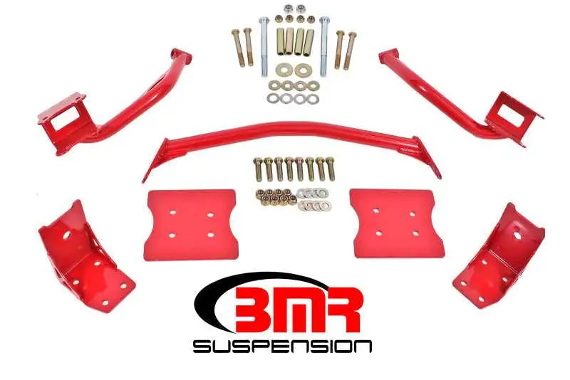 BMR Suspension BMR 79-04 Fox Mustang Torque Box Reinforcement Plate Kit(TBR005R And TBR003R) - Red
