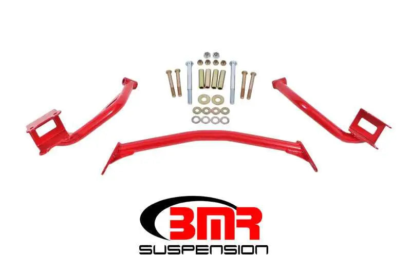 BMR Suspension BMR 79-04 Fox Mustang Tubular Style Upper Torque Box Reinforcement Plates - Red