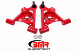 BMR 79-93 Fox Mustang Non-Adj Lower A-Arms Standard Ball Joint Spring Pocket - Red - Truck & Automotive