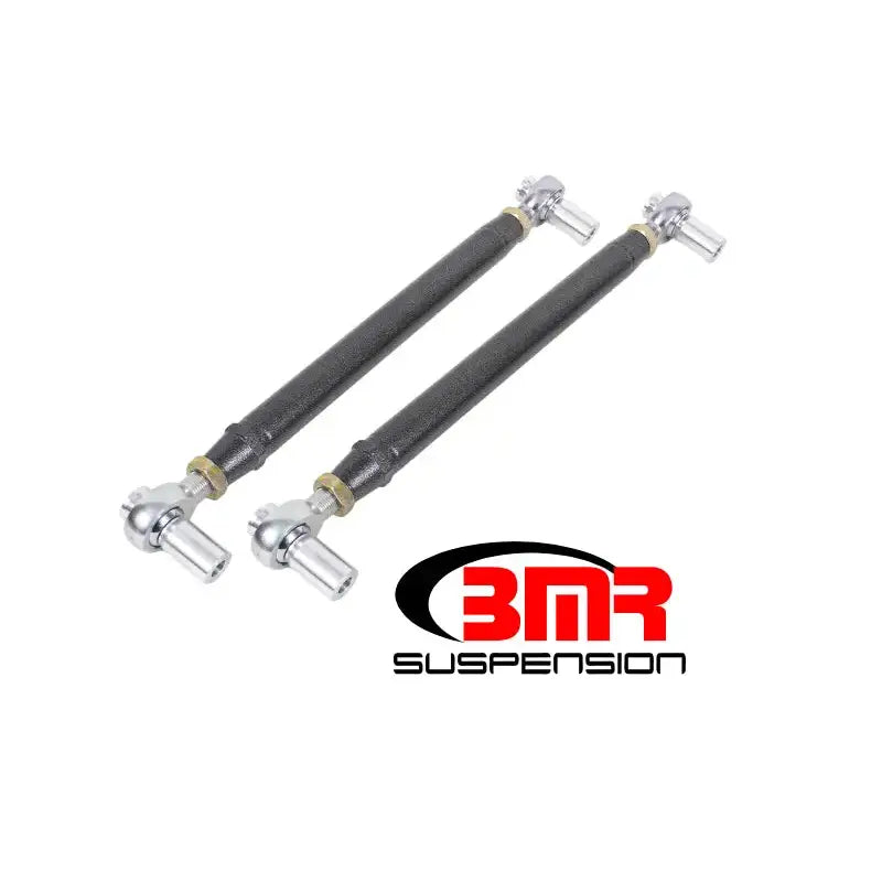 BMR 79-98 Fox Mustang Chrome Moly Lower Control Arms w/ Double Adj. Rod Ends - Black Hammertone - MTCA052H