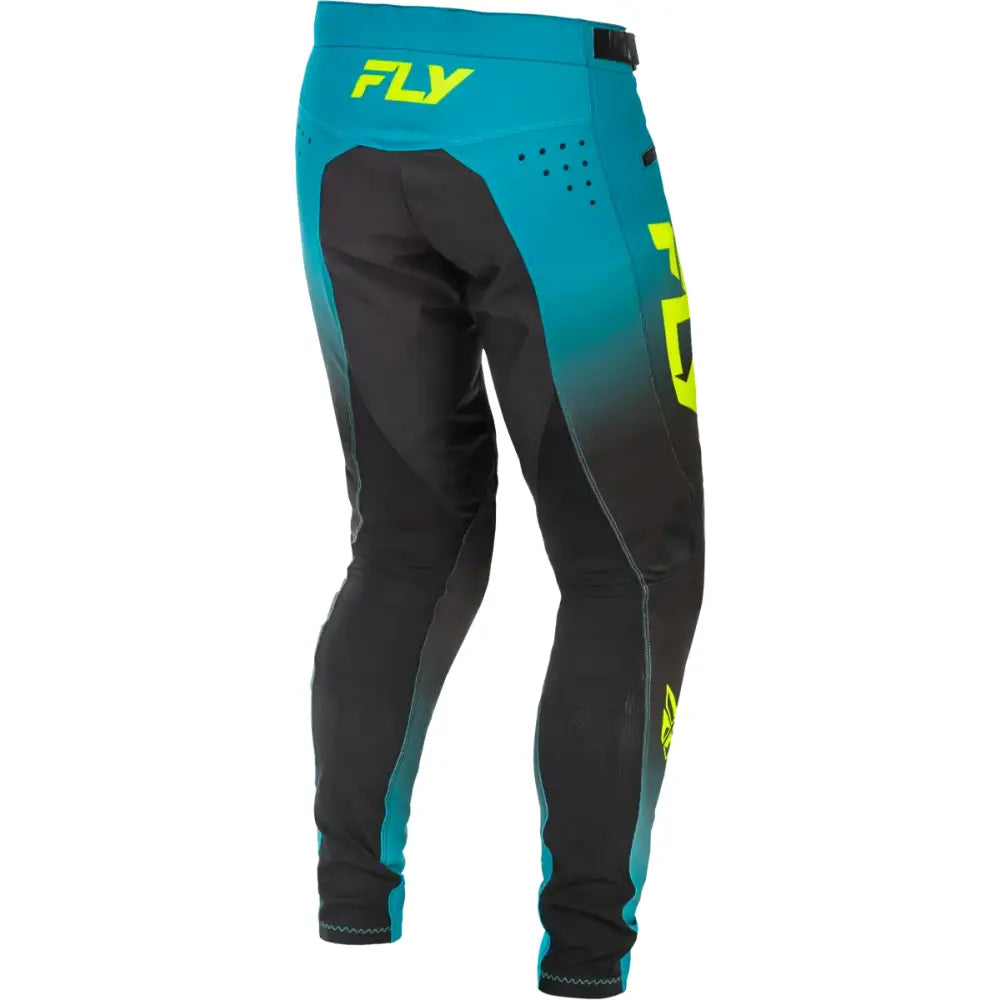 Rayce Bicycle Pants Teal/Black/Lime Sz 32 - FLY RACING