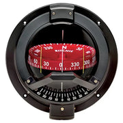Marine compass with red dial from Ritchie Navi Compass Bulkhead series for navigation