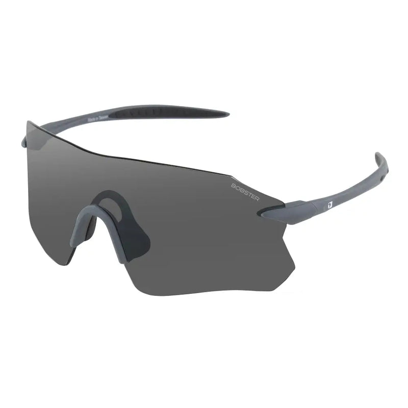 Bobster Aero Cycling Sunglasses Eyewear Aero : Baer01 - Matte Gray Frame Mirror Lens Sunglass