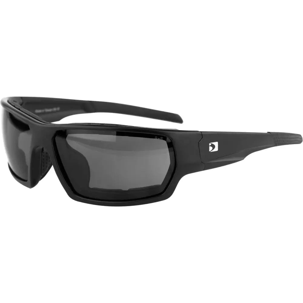 Bobster Tread Sunglasses Eyewear Btre001 - Matte Black Lens Smoked Removable Foam
