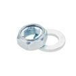 Silver lock nut and washer for Bolt AXN18 Locking Axle Nut 18Mm product