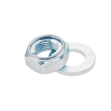 Silver lock nut and washer for Bolt AXN18 Locking Axle Nut 18Mm product