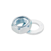 Silver lock nut and washer for Bolt AXN18 Locking Axle Nut 18Mm product