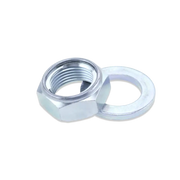 Silver Bolt AXN20 Locking Axle Nut 20Mm with attached washer for secure fitting