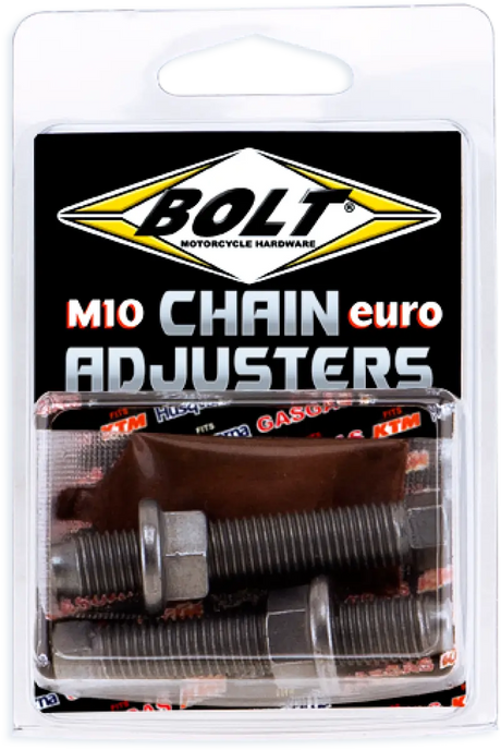 BOLT CH-EURO Euro Style M10 Chain Adjusters for Gas, Husqvarna, and KTM - BOLT