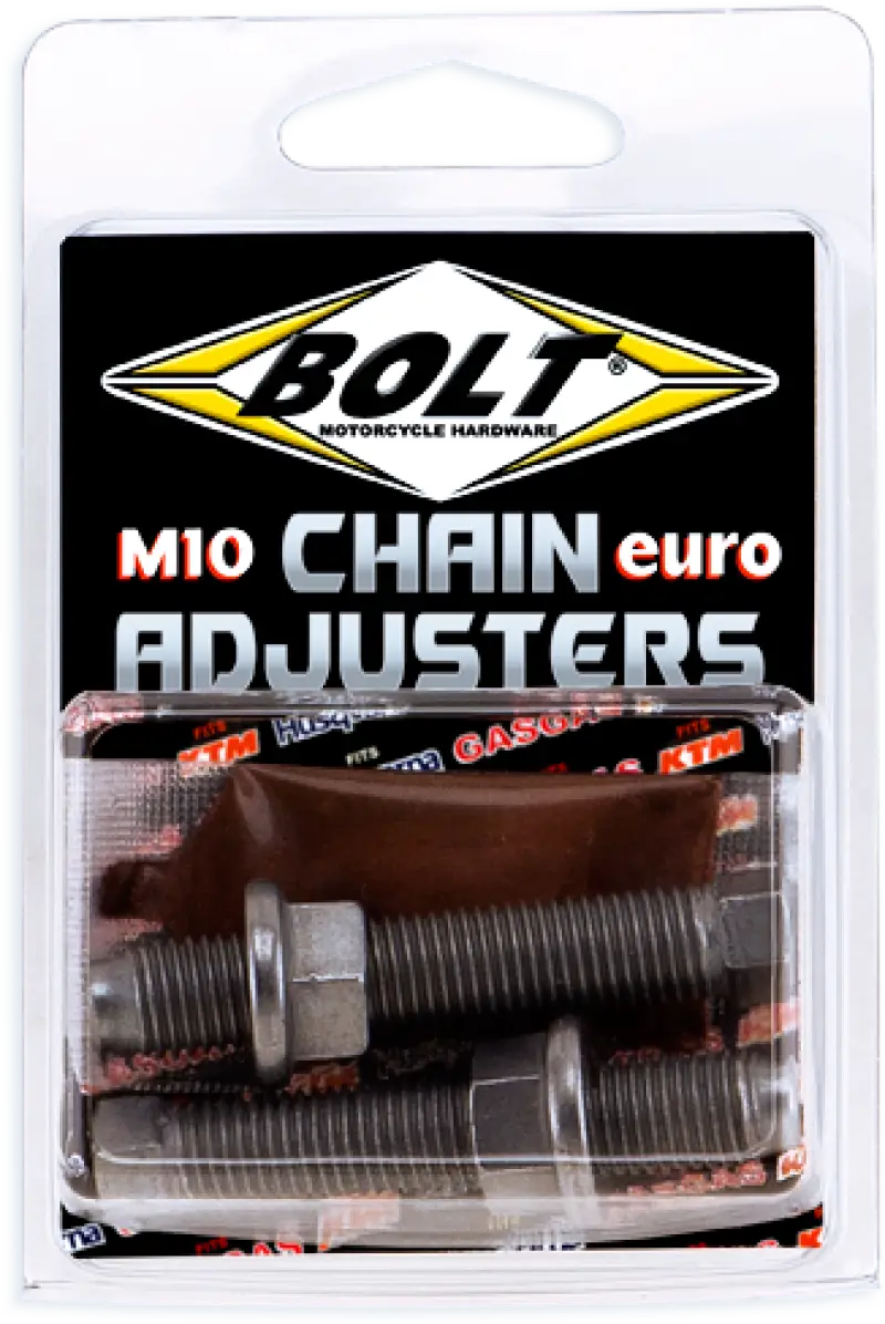 BOLT CH-EURO Euro Style M10 Chain Adjusters for Gas, Husqvarna, and KTM - BOLT