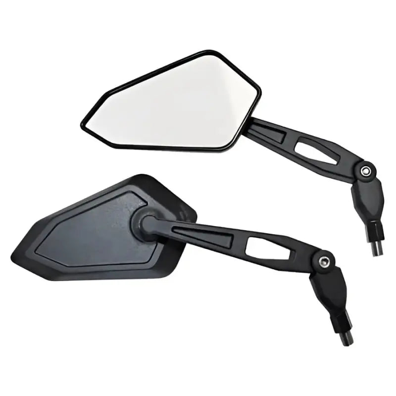 SHIN YO Booster Mirror M10 X 1.25 Pair Black for Powersports