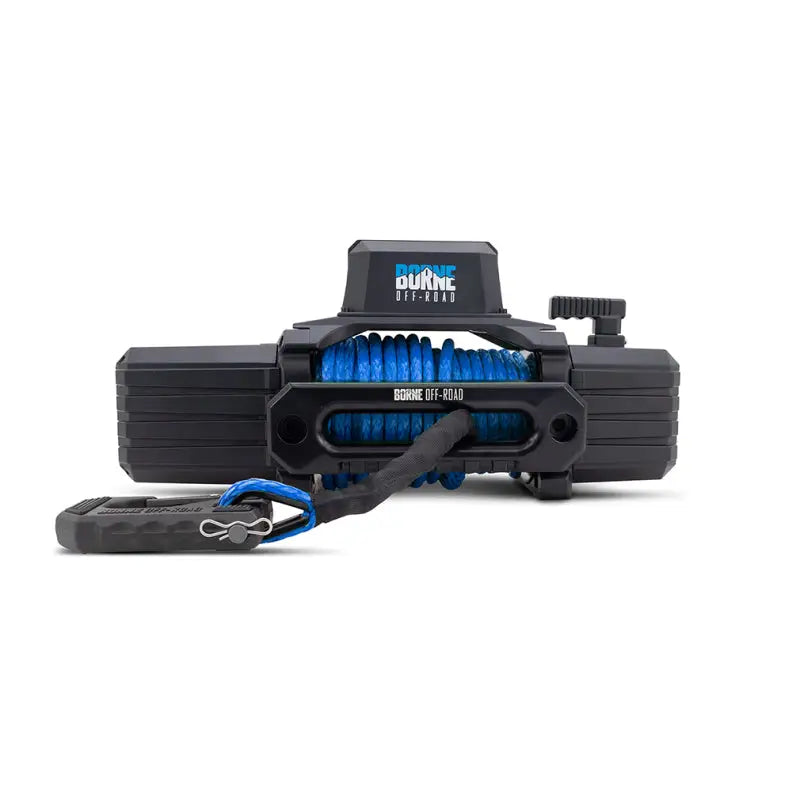 Borne Off-Road 10K Winch - Blue Synthetic Rope - Winches & Hitches