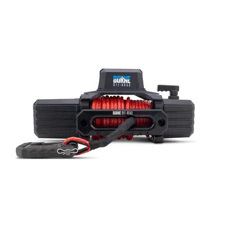 Borne Off-Road 10K Winch - Red Synthetic Rope - Winches & Hitches