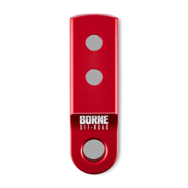 Borne Off-Road CNC Hitch Receiver Shackle 2in Red - Truck & Automotive