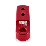 Borne Off-Road CNC Hitch Receiver Shackle 2in Red - Truck & Automotive