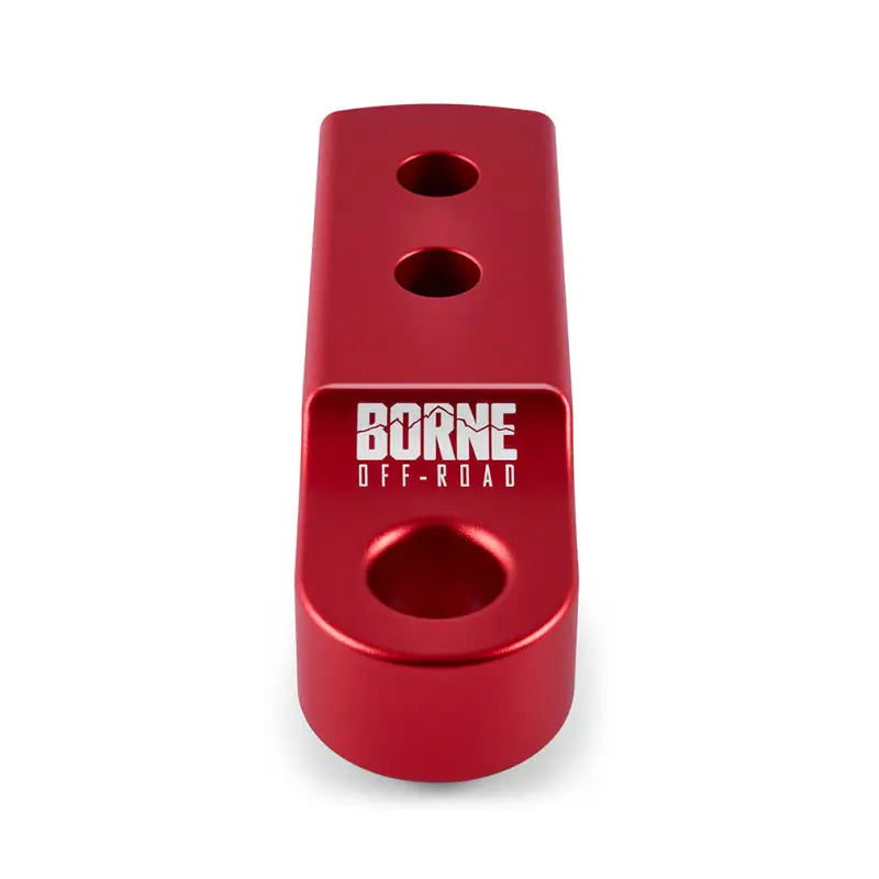 Borne Off-Road CNC Hitch Receiver Shackle 2in Red - Truck & Automotive