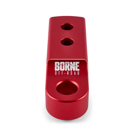 Borne Off-Road CNC Hitch Receiver Shackle 2in Red - Truck & Automotive