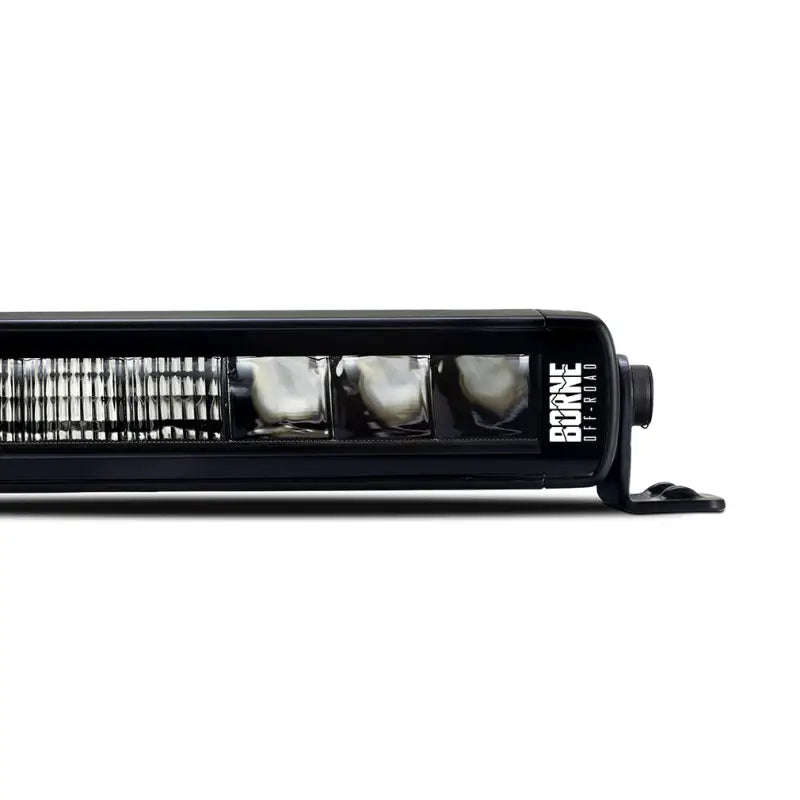Black off-road LED light bar single row straight for Borne Off-Road Light Bar Single Row Straight 10in