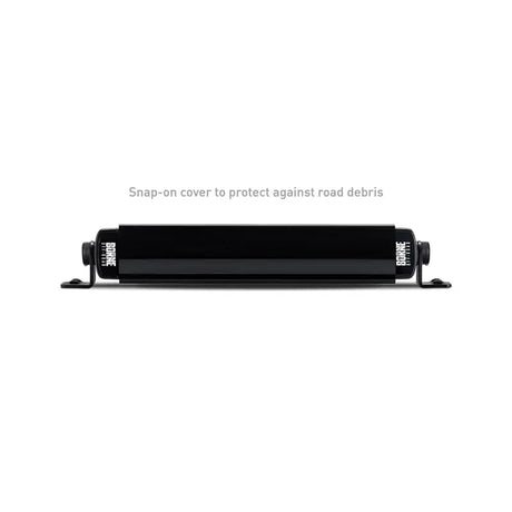 Black light bar with mounting brackets for Borne Off-Road Light Bar Single Row Straight 10in
