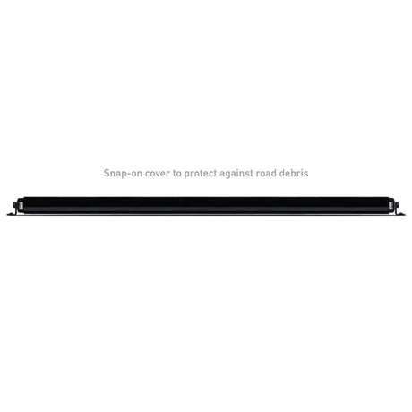 Black light bar single row straight with mounting brackets for Borne Off-Road Light Bar