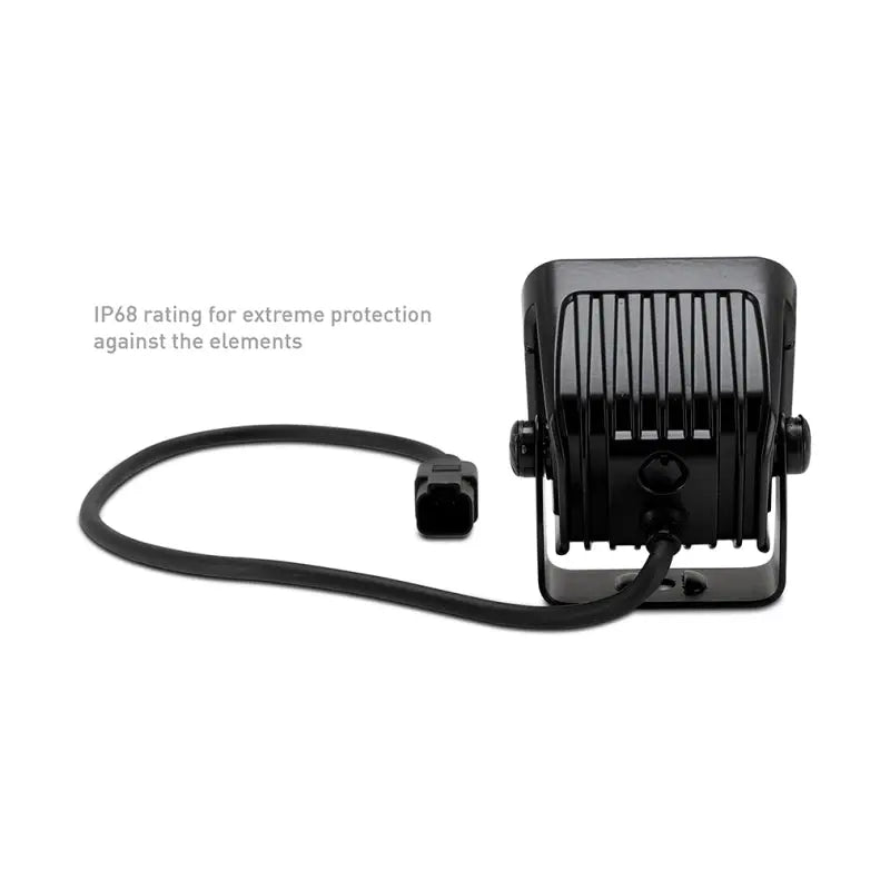 Black square LED light pods with cable for 3x3 flood RV parts & accessories