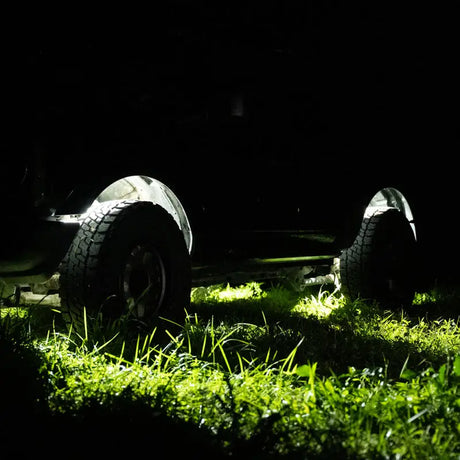 Trailer chassis with tires for Borne Off-Road Rock Light Kit long harness RV parts & accessories