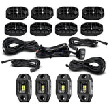 Off-road LED rock light kit with long harness for RV parts & accessories