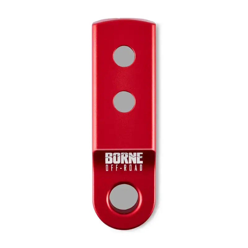 Borne Off-Road CNC Hitch Receiver Shackle 2in Red - Truck & Automotive