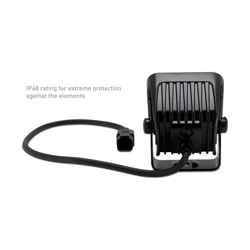 Black square LED light pods with cable for 3x3 flood RV parts & accessories