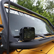 Black off-road flood light pods from Borne Off-Road Light Pods 3x3 spot kit for RV parts and accessories