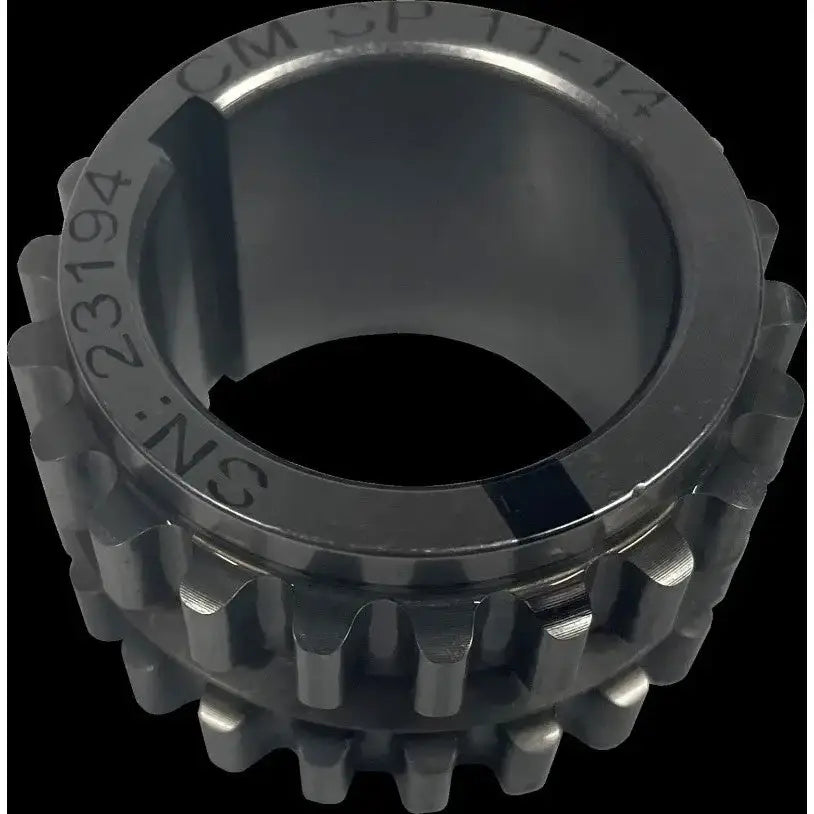 Metal gear with internal bore for Ford Coyote billet crankshaft timing sprocket