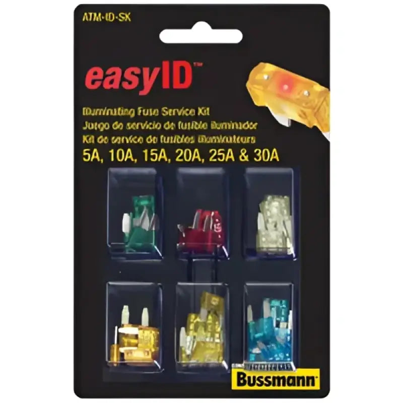 Automotive fuse service kit with easy id fuses in bussmann 2pk ATM-5ID Bussmann 2pk